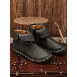 Women Casual Plain All Season Commuting Closed Toe PU Vintage Style Rubber Classic Boots Boots