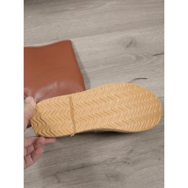 Comfortable Soft Lightweight Lace Up Chunky Heel Snow Boots Footwear