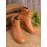 Women Casual Soft Braided Strap Lether PU Flat Heel Snow Boots