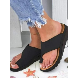 Women Casual Low Heel Open Toe Casual Sliver Sandals