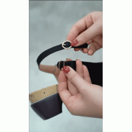 Solid Color Vintage Casual Chunky Heel Sandals