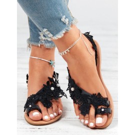 Women's Lace Romantic Flower Decorative Summer Wedding Sandals