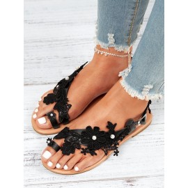 Women's Lace Romantic Flower Decorative Summer Wedding Sandals