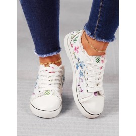Fashion Floral Ultralight Breathable Sports Canvas Shoes