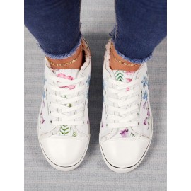 Fashion Floral Ultralight Breathable Sports Canvas Shoes