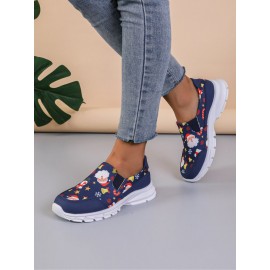 Sports Color Block Wearable Slip On Flat Heel Slip On Printing