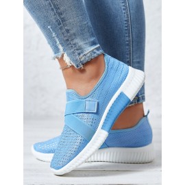 Rhinestone Flyknit Breathable Upper Sneakers