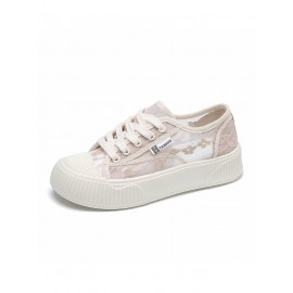 Airy Floral Lace Resort Flats