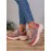 Casual Color Block Wearable Lace-Up Low Heel Chunky Trainers Split Joint