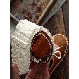 Women's Casual Vintage Round Toe Flats All Season Shoes