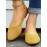 Casual Plain Breathable Slip On Flat Heel Shallow Shoes Hollow Out