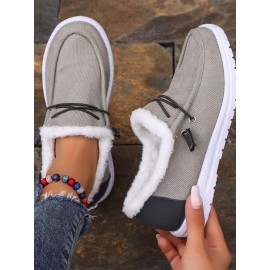 Casual Plain Lace-Up Flat Heel Loafers