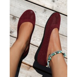 Breathable Hollow out Mesh Fabric Casual Shallow Shoes