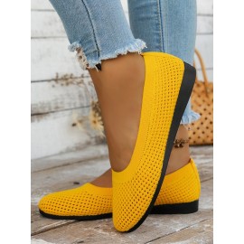 Breathable Hollow out Mesh Fabric Casual Shallow Shoes