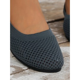 Breathable Hollow out Mesh Fabric Casual Shallow Shoes