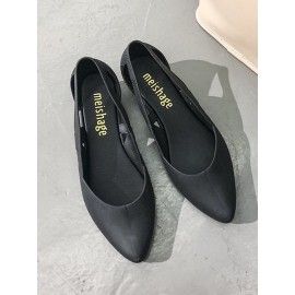 Waterproof Hollow Out Block Heel Beach Shoes