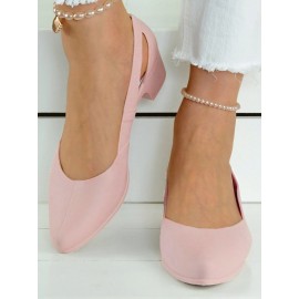 Waterproof Hollow Out Block Heel Beach Shoes