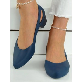 Waterproof Hollow Out Block Heel Beach Shoes