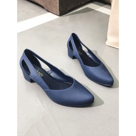 Waterproof Hollow Out Block Heel Beach Shoes
